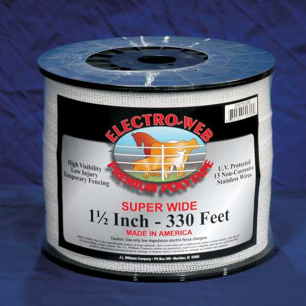 1.5" POLYTAPE 330' WHITE