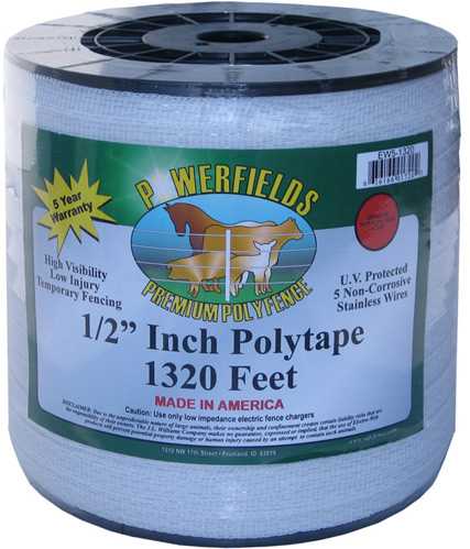 1/2" POLYTAPE 1320' ROLL WHITE