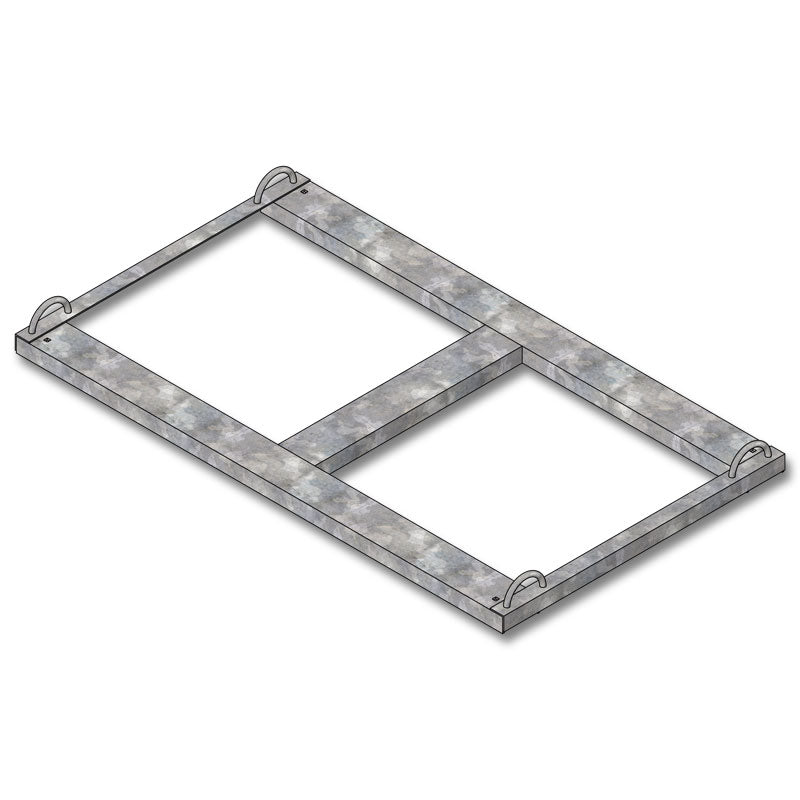 Galvanized steel skids