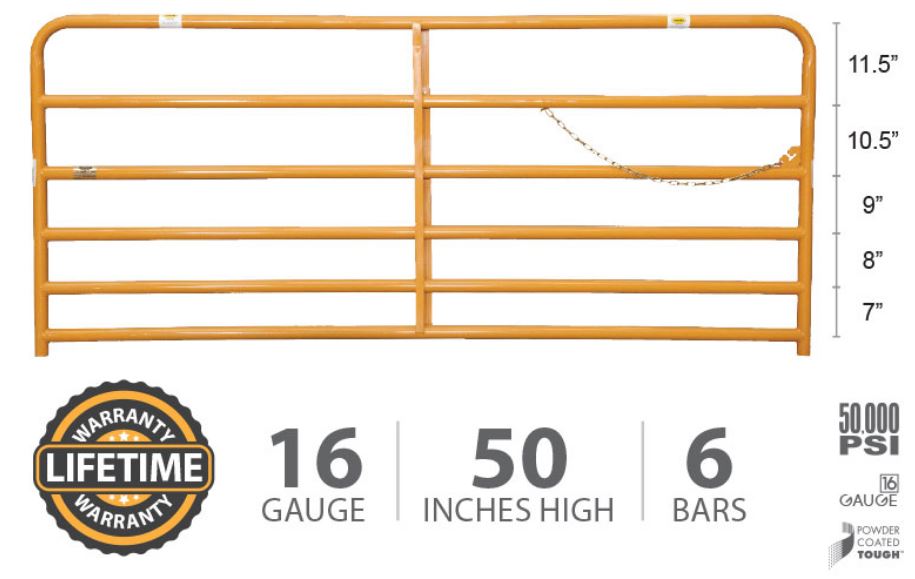 50" Tall Gates - 2" Tube