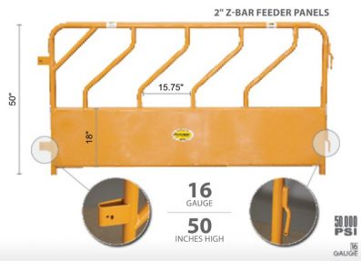 Feeder Panels 50 inches Tall