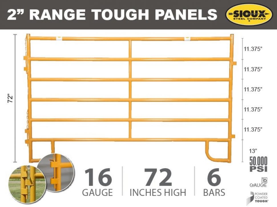 Corral Panels - 72" Tall, 2"