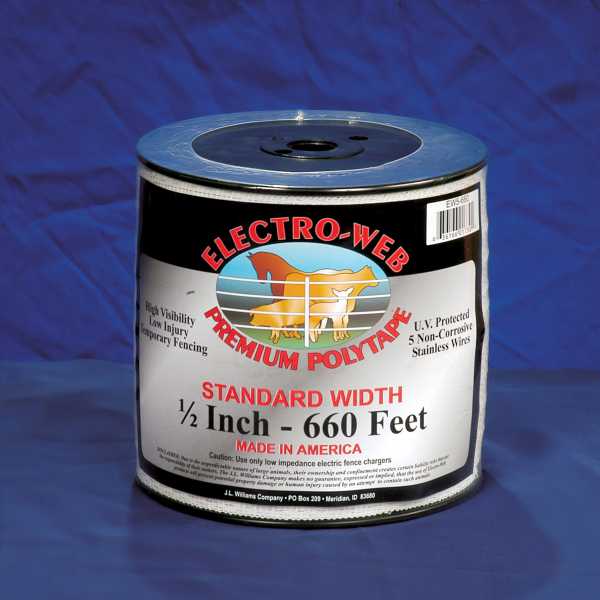 1/2" POLYTAPE 660' ROLL WHITE