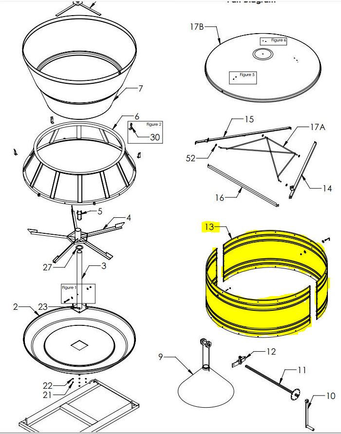 Hog Feeder Extension cylinder diagram